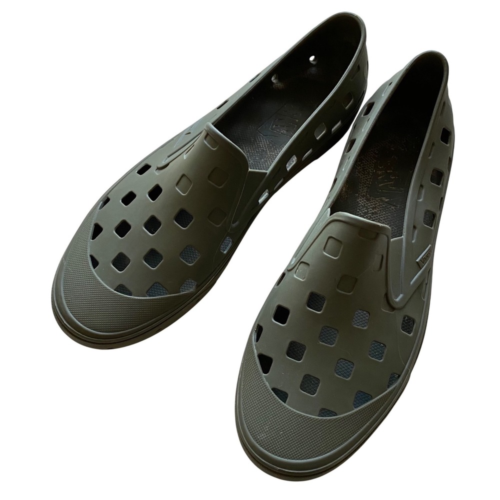 Vans Men's Slip On TRK Rubber Shoes Size 13 Green Water Trail Hiking Beach River